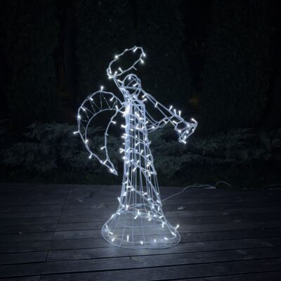 Ангел різдвяний новорічний 145 см, 150 LED